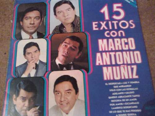 Disco Acetato De 15 Exitos De Marco Antonio Muñiz