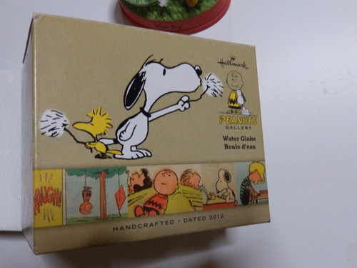 Peanuts Globo De Agua - Hallmark - Snoopy Woodstoock (Usado)
