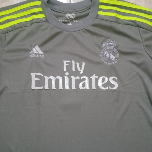 Camiseta Franela Real Madrid Gris 2015-2016 Cr7 James Adult