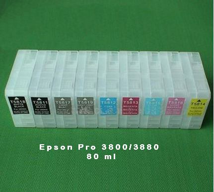 Cartuchos Recargables Para Epson Pro3800/3880 Y Sc-p800