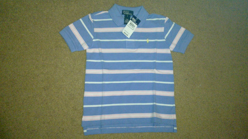 Playera Ralph Lauren Azul Cielo Talla 5 Años