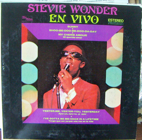 Rock Inter, Stevie Wonder, En Vivo, Lp 12´, ( Pretty World )