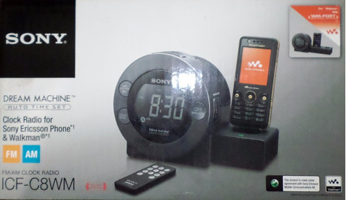 Radio Reloj Sony Icf-c8wm Doble Alarma