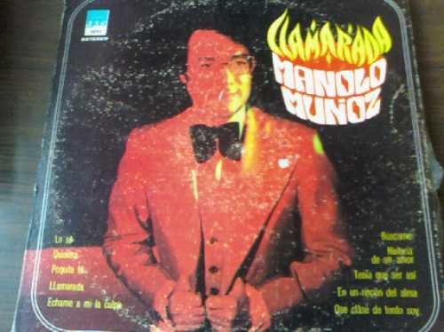 Disco Acetato De Manolo Muñoz Llamarada