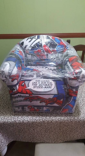 Sillon Infantil - Hombre Araña De 1 A 6 Años - 1 Cuerpo !