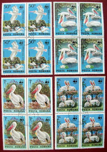 Rumania, Aves Serie Bloques X 4 Sc 3232-35 1984 Usados L6012