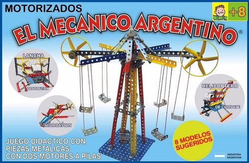 Imagen 6 de 9 de Juego Para Armar Mecano El Mecanico Argentino Motorizado