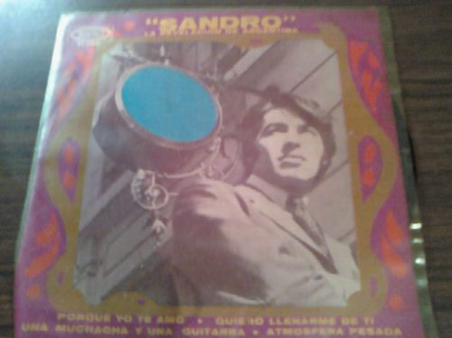 Disco Acetato De 45rpm De Sandro La Revelacion De Argentina