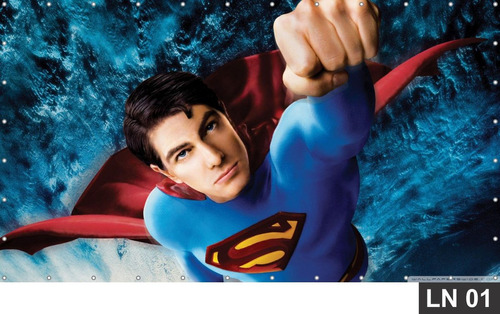 Painel De Festa Aniversário Superman 2,00x1,00m Lona 