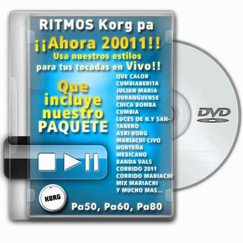Ritmos 2011 Para Korg Pa50, Pa60, Y Pa80 + Envio Gratis Ef
