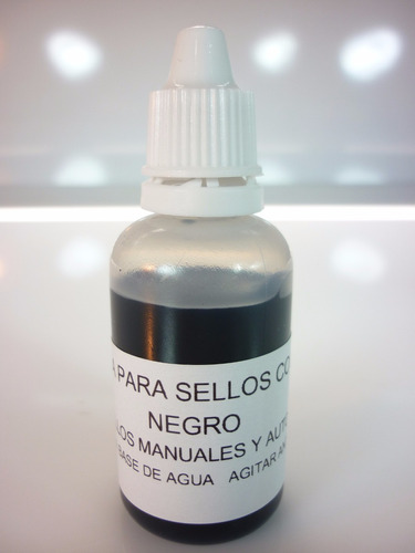 Tinta Sellos Manual-automático Color Negro 30 Ml Oferta