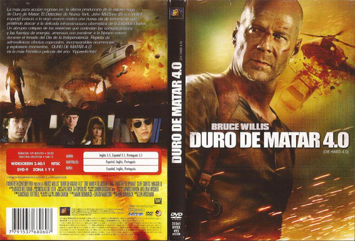 Duro De Matar 4.0 Dvd Bruce Willis Live Free Or Die Hard