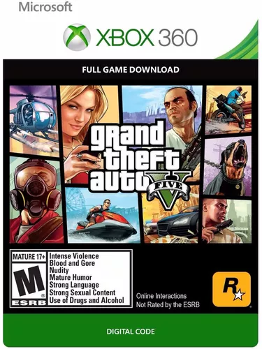 Gta 5 Xbox 360 Original Midia Digital Codigo De 25 Digitos