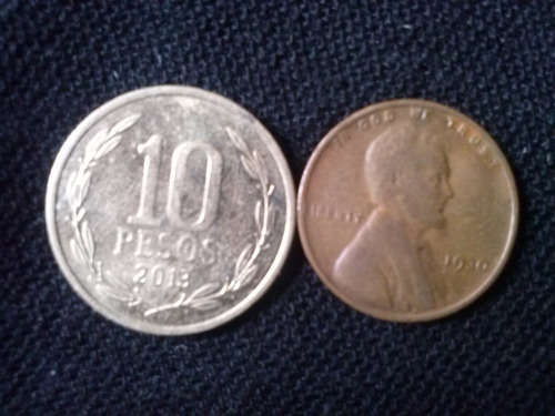 Moneda Estados Unidos One Cent Cobre 1930