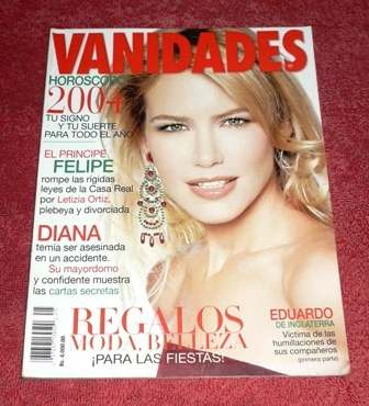 Vanidades 2003 Valeria Mazza Angelina Jolie George Clooney