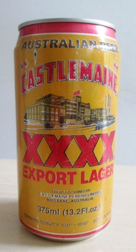 B0857 Castlemaine Lata Cerveja Australiana - 1992 Alumínio A