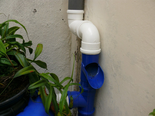 Eco Filtro - Filtro De Calha Em Pvc - Coleta Chuva 24x15cm
