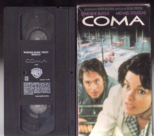 Pelicula Vhs Coma, (michael Douglas)