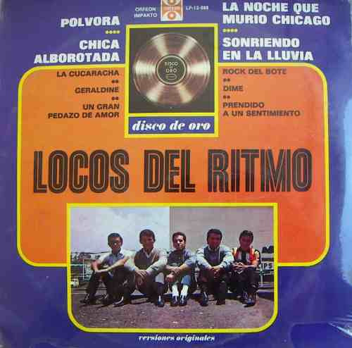 Rock Mexicano, Locos Del Ritmo, Disco De Oro, Lp 12´