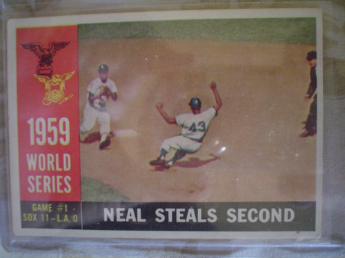 Tarjeta Serie Mundial De 1959 Dogers White Soxs
