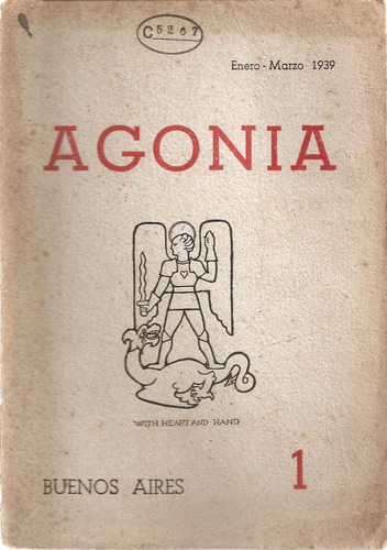Revista Agonia Nª 1 Enero Marzo 1939