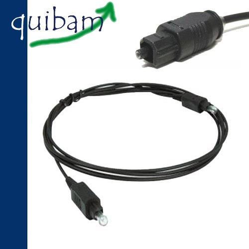 Imagen 3 de 4 de Cable De Fibra Optica 2.1 Metros Audio Digital Toslink