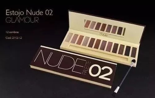 Maquiagem Paleta Kit Nude 2 Vivai 12 Sombras = Naked+pincel