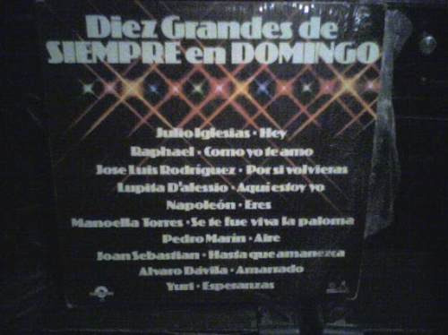 Disco Lp Diez Grandes De Siempre En Domingo