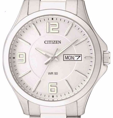 Imagen 1 de 4 de Reloj Citizen Acero Hombre Bf2001-55a Calendario Clásico