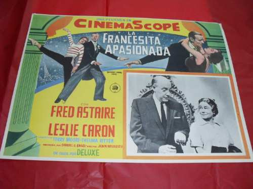 Cartel De Cine De;una Francesita Apasionada Con Fred Astaire