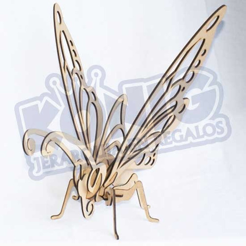 Imagen 2 de 3 de Rompecabezas 3d, Figura Mariposa Armable, Regalo Original