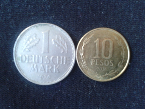 Alemania Federal 1 Mark Níquel 1970 Ceca F