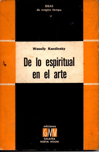 De Lo Espiritual En El Arte Wassily Kandinsky Galatea