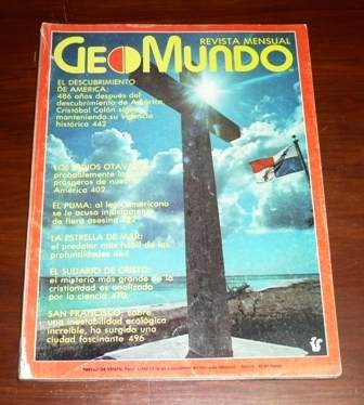 Geomundo 1978 América Cristóbal Colón Mariposa Cristo Indios