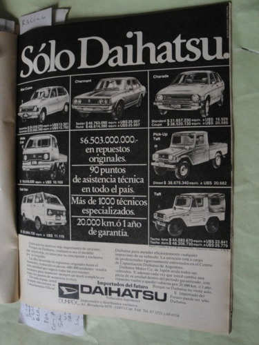 Publicidad Daihatsu Max Cuore - Charade - Charmant Cab Van 