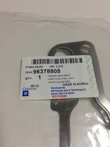 Empacadura Multiple Escape Aveo Original Gm