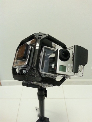 Suporte Filmagem 360graus Goprohero 3/3+/4 Skeleton Estanque