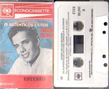 Audio Cassette Enrique Guzman 15 Autenticos Exitos