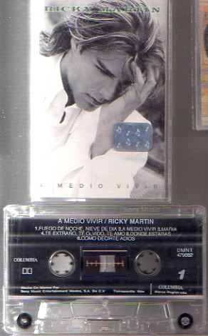 Audio Cassette  Ricky Martin, A Medio Vivir