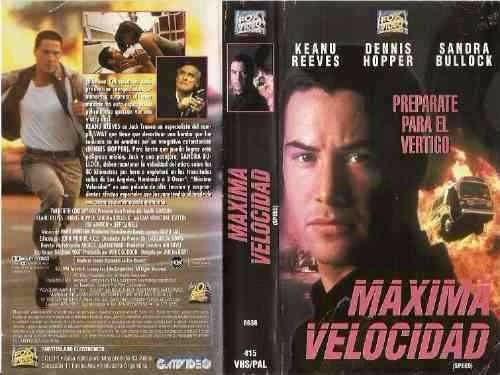 Maxima Velocidad 1 Y 2 Speed Keanu Reeves Sandra Bullock Vhs