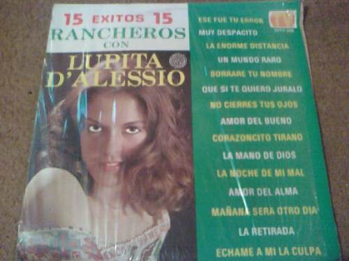 Disco Acetato De Lupita D'alessio 15 Exitos