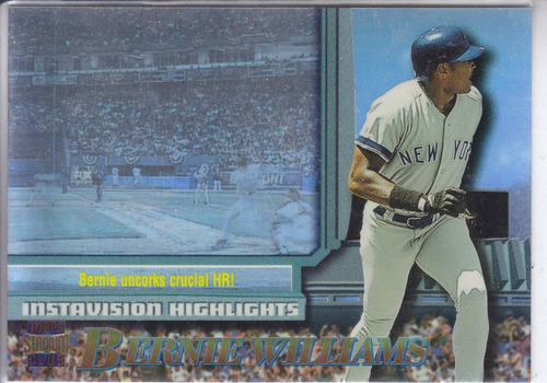 1997 Stadium Club Instavision Bernie Williams Yankees