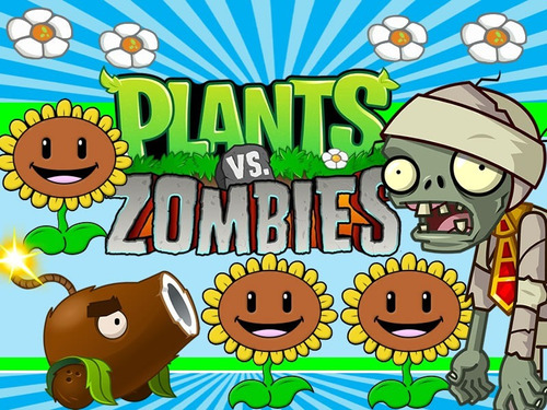 Kit Imprimible Plants Vs Zombies Diseñá Tarjetas Cumples #2