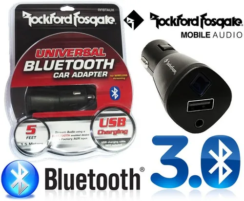 Rockford fosgate rfbtaux universal online bluetooth car adapter