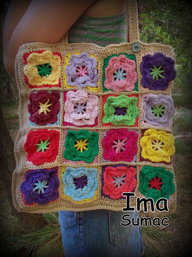 Cartera Crochet Artesanal Tejida