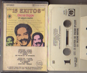 Audio Cassette  Oscar De Leon15 Exitos