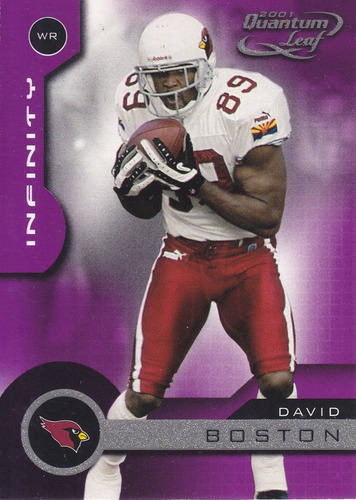 2001 Quantum Leaf Infinity Purple David Boston Wr 16/25