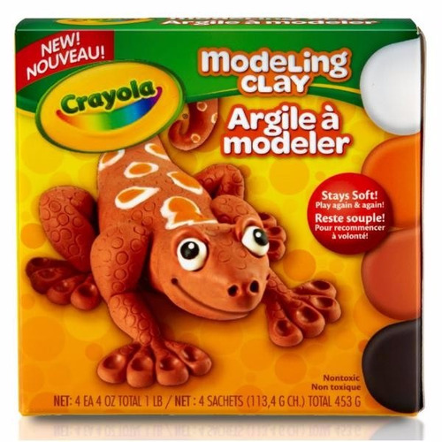 Crayola Plastilina 4 Colores 453gr Modeling Clay Nar-marron-