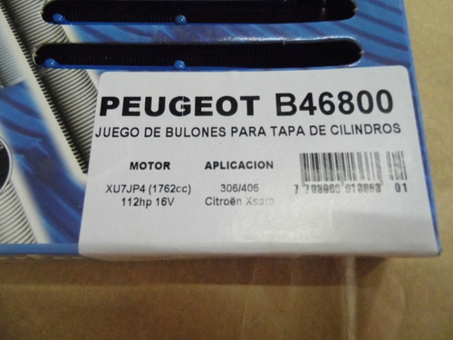 Parafuso Cabecote Peugeot 306 1.8 16v