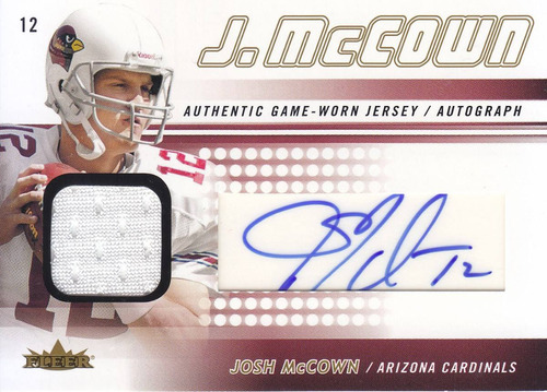 2005 Fleer Jersey Autografo J. Mccown Qb Cards 13/25